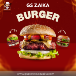 Orange and Brown Burger Food Instagram Post