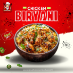 Red and Green Illustrated Biryani Sale Instagram Post